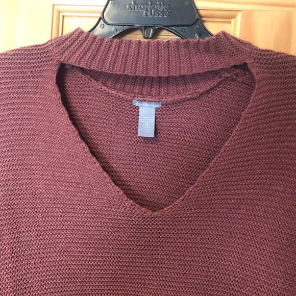 Blush sweater with choker neckline - Picture 4 of 4